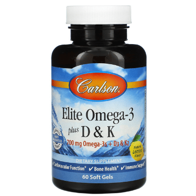 Best Vitamin D Supplement - Carlson Labs Elite Omega-3 Plus D & K Review