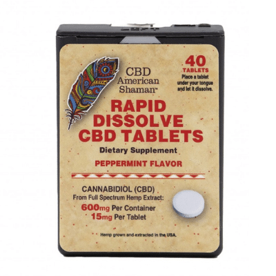 CBD American Shaman Rapid Dissolve CBD Tablets